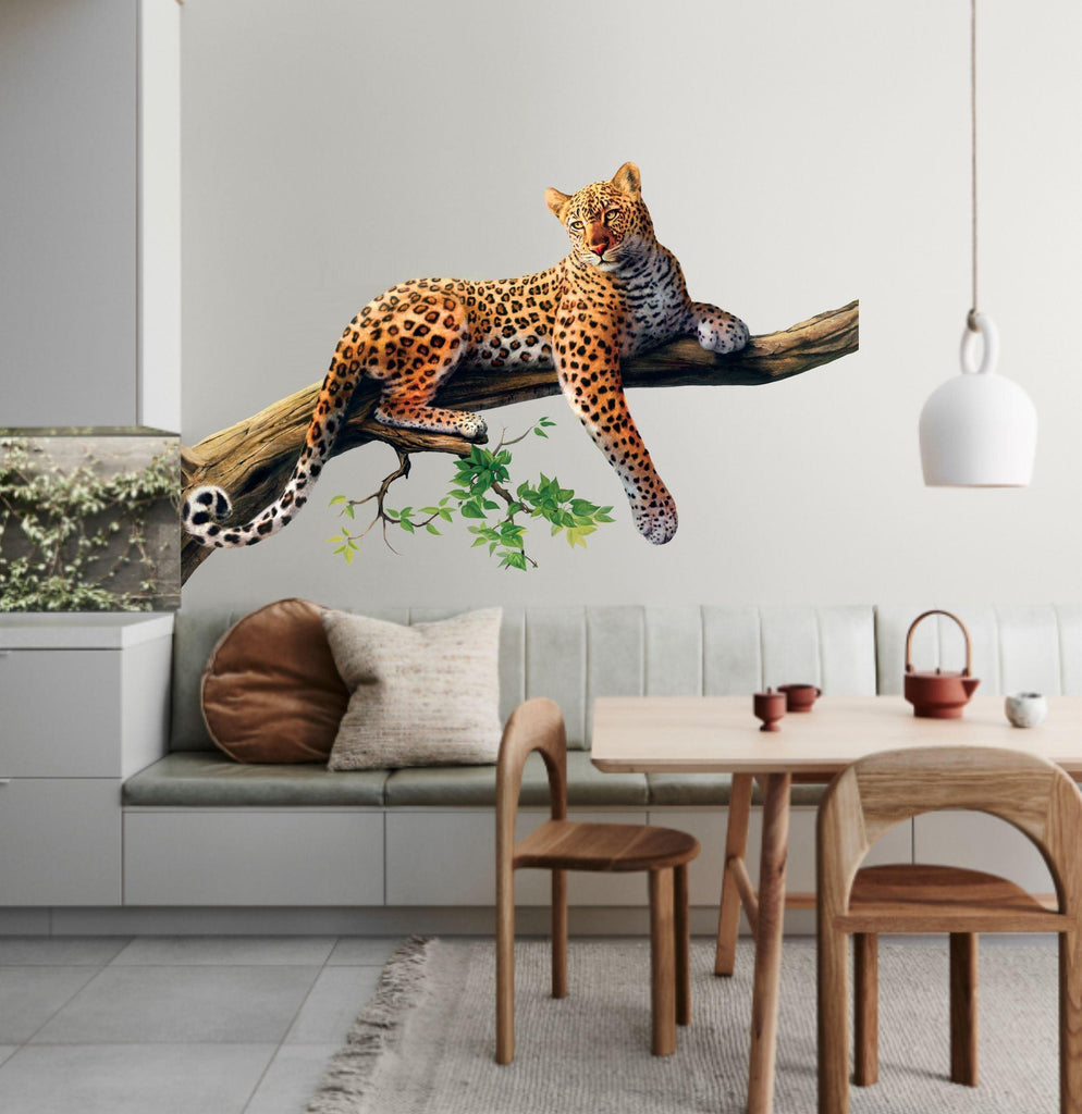 Buy Leopard Sitting on a Branch' Wall Sticker Online at woodentwist —  WoodenTwist