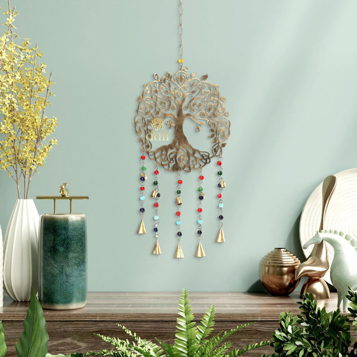 Windchime Wall Hanging Wall Decor, Rustic Wall Hangings - WoodenTwist