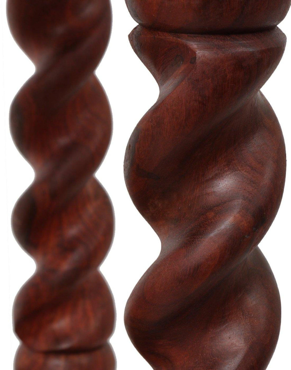 Juniper Cyprus Sheesham Wood Serving Trolley, Brown - close-up detail