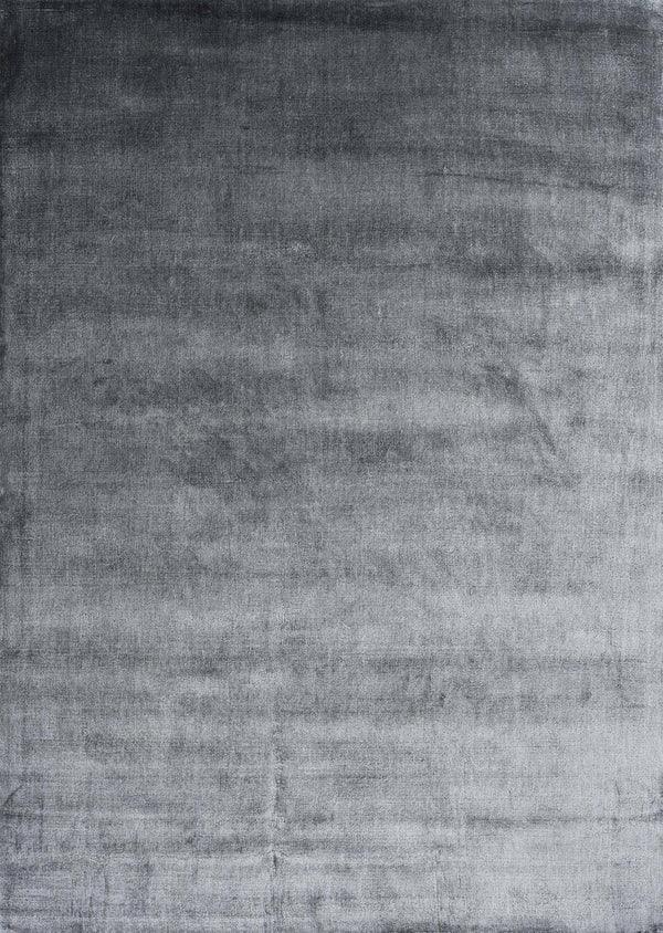 solid Viscose Rug - Charcoal Runner for Bedroom/Living Area/Home with Anti Slip - WoodenTwist