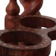 Juniper Cyprus Sheesham Wood Serving Trolley, Brown - additional view