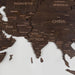 3D Wooden World Map Jacobean Basic - WoodenTwist