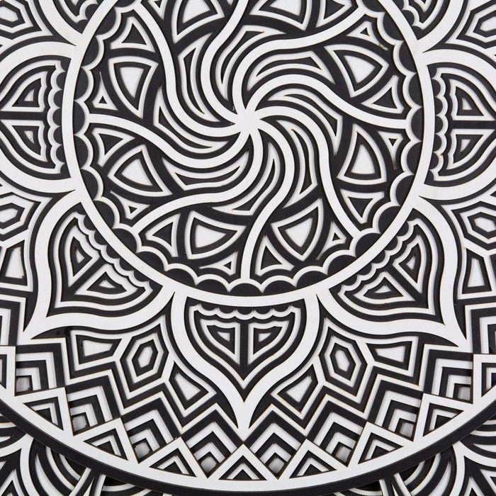 Shadow of Swastik Multi Layer Mandala - WoodenTwist