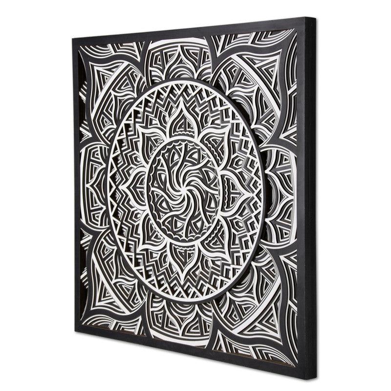 Shadow of Swastik Multi Layer Mandala - WoodenTwist