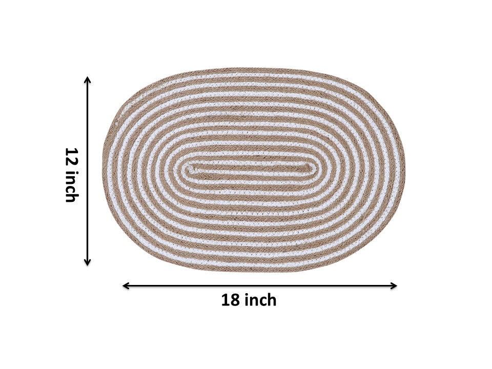 Polyster Round Coaster Set (1 PCS Set) Machine Washable Absorbent Size: 12*12 inch - WoodenTwist