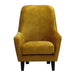 Wooden Handmade Wing Arm Chair (Yellow) - WoodenTwist