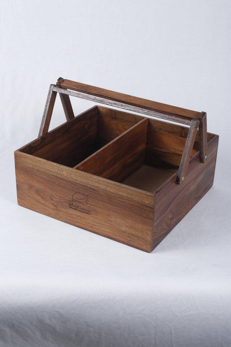 Teak Wood Basket - WoodenTwist