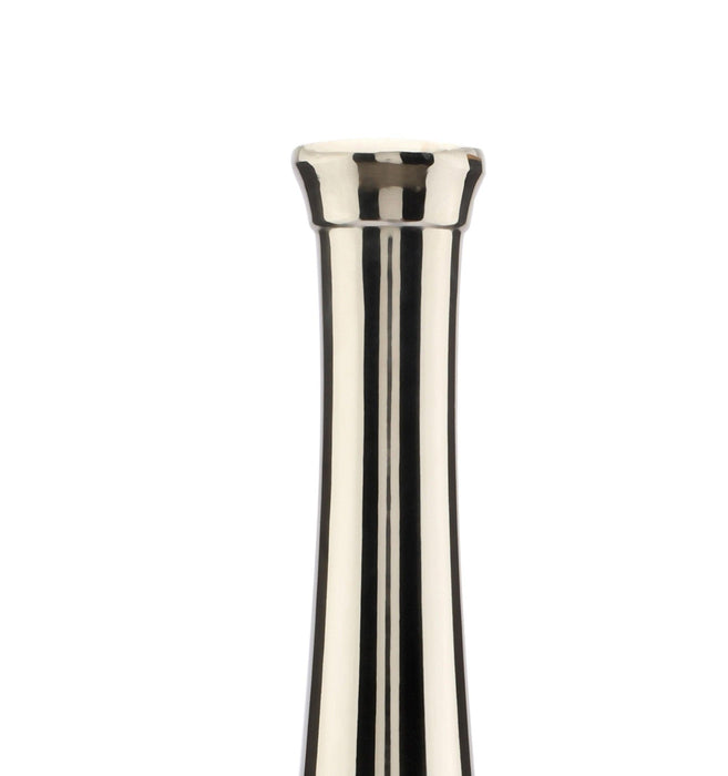 Teal Blue and Nickle Champagne Bottle Vase set - WoodenTwist