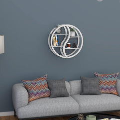 Trenton Round Floating Wall Shelf For Living Room - WoodenTwist