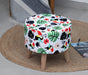 Beautiful printed Puffy Stool for Living Room, (Pack of 1) - WoodenTwist