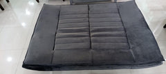 Wooden 3 Seater Sofa Cum Bed (Dark Grey) - WoodenTwist