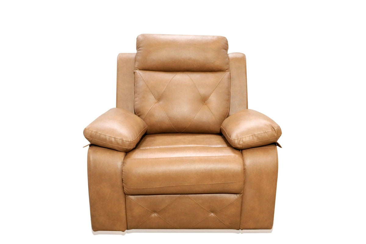 Motorised Recliner for Senior Citizens Light (Brown Finish) - WoodenTwist