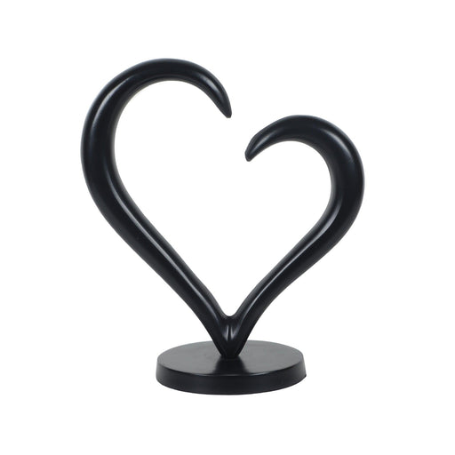 Black Heart Sculpture - WoodenTwist