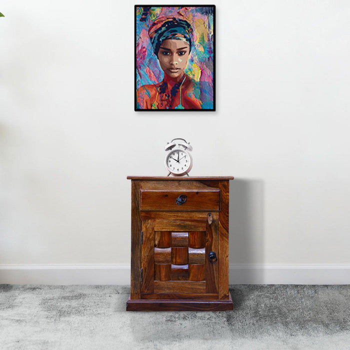 Wooden Niwar Bedside Cabinet - WoodenTwist