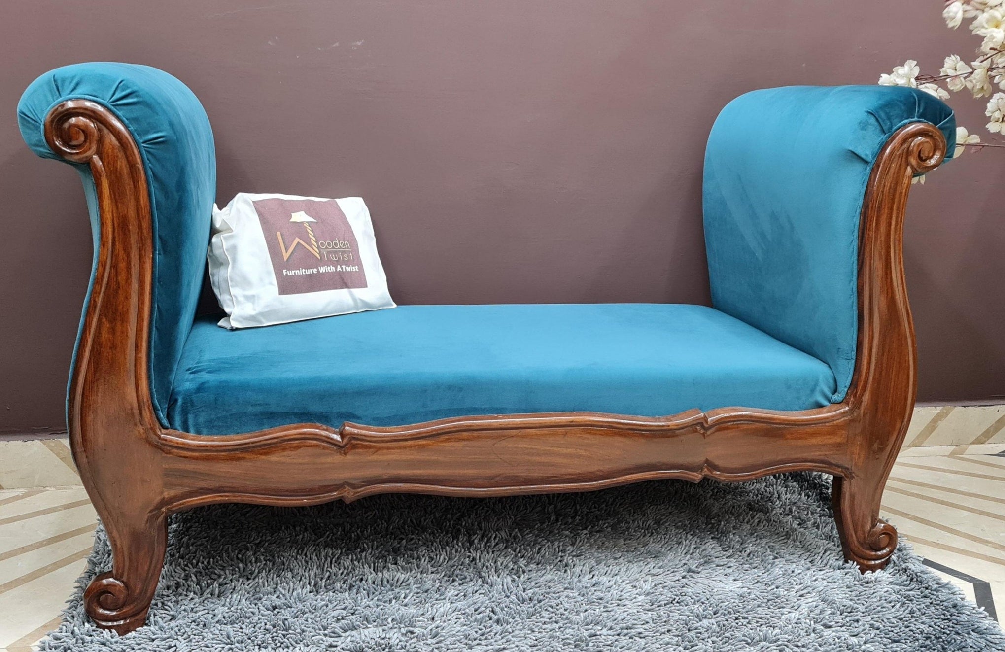 Buy Fovero Sheesham Wood Bench Couch Online In India | WoodenTwist