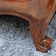 Wooden Twist Fovero Sheesham Wood Bench Couch - decor setting