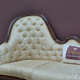 Céleste Wooden Couch for Home & Office Chaise Lounge Settee - WoodenTwist
