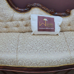 Céleste Wooden Couch for Home & Office Chaise Lounge Settee - WoodenTwist