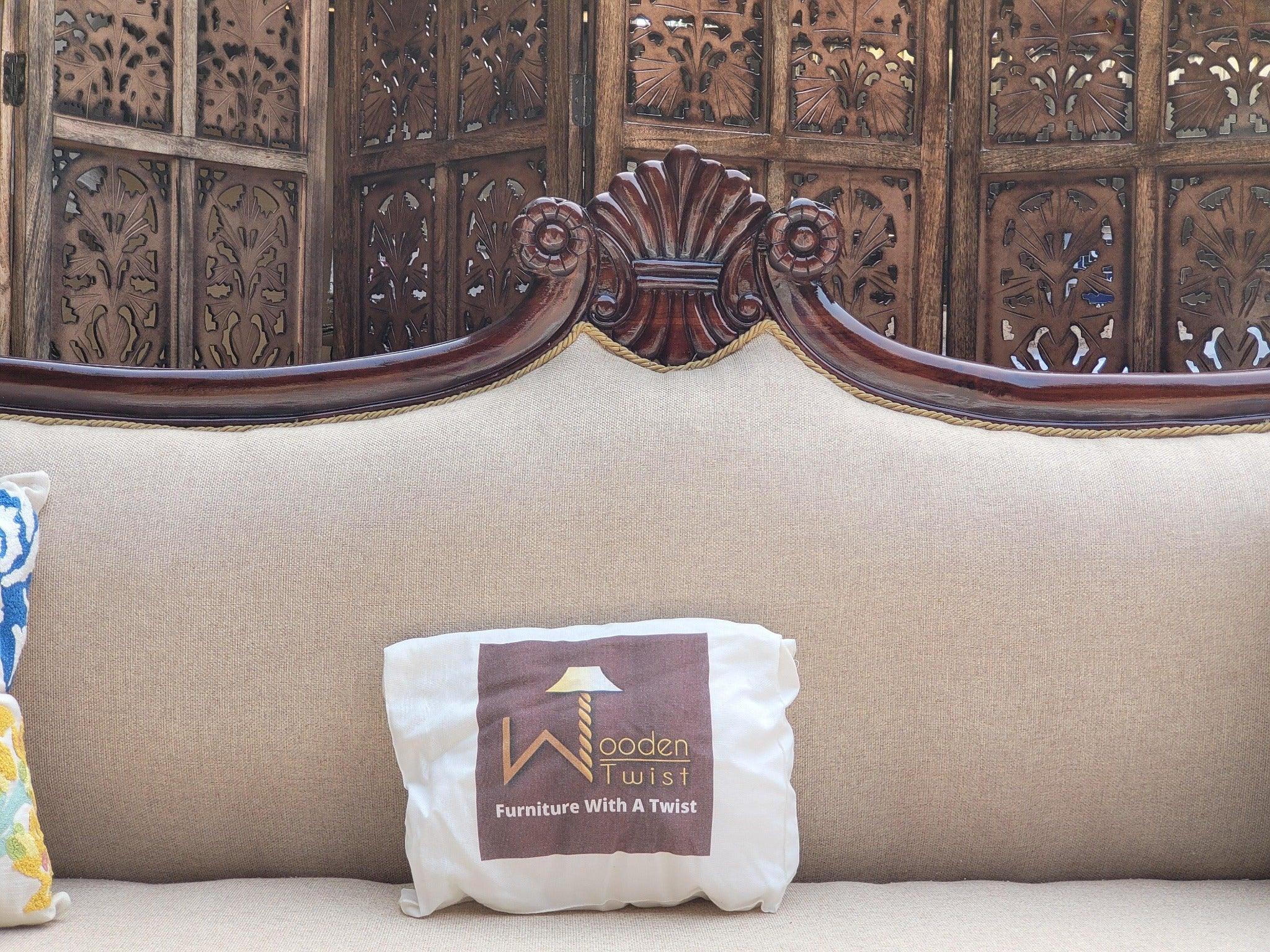 Teak Wood 3 Seater Chaise Lounge Settee - view 6