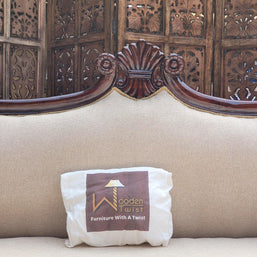 Teak Wood 3 Seater Chaise Lounge Settee - view 6