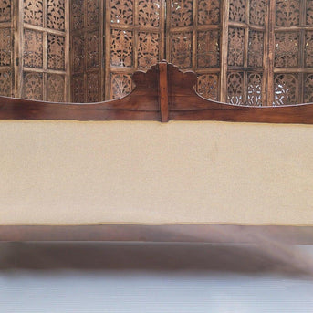 Teak Wood 3 Seater Chaise Lounge Settee - view 18
