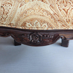 Prime Teak Wood Carved Victorian Armchair