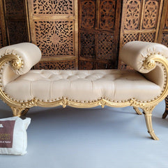 Montérno Sheesham Wood 2 Seater Bench Couch - WoodenTwist
