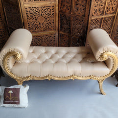 Montérno Sheesham Wood 2 Seater Bench Couch - WoodenTwist
