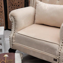 Majestic Wing Chair for Living Room/Home/Offices - WoodenTwist