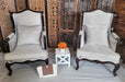 Wooden Twist Grandpa Armrest Sheesham Wood Chair ( Set of 2 ) - WoodenTwist