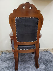 Wooden Handicrafts Arm Chair (Teak Wood) - WoodenTwist