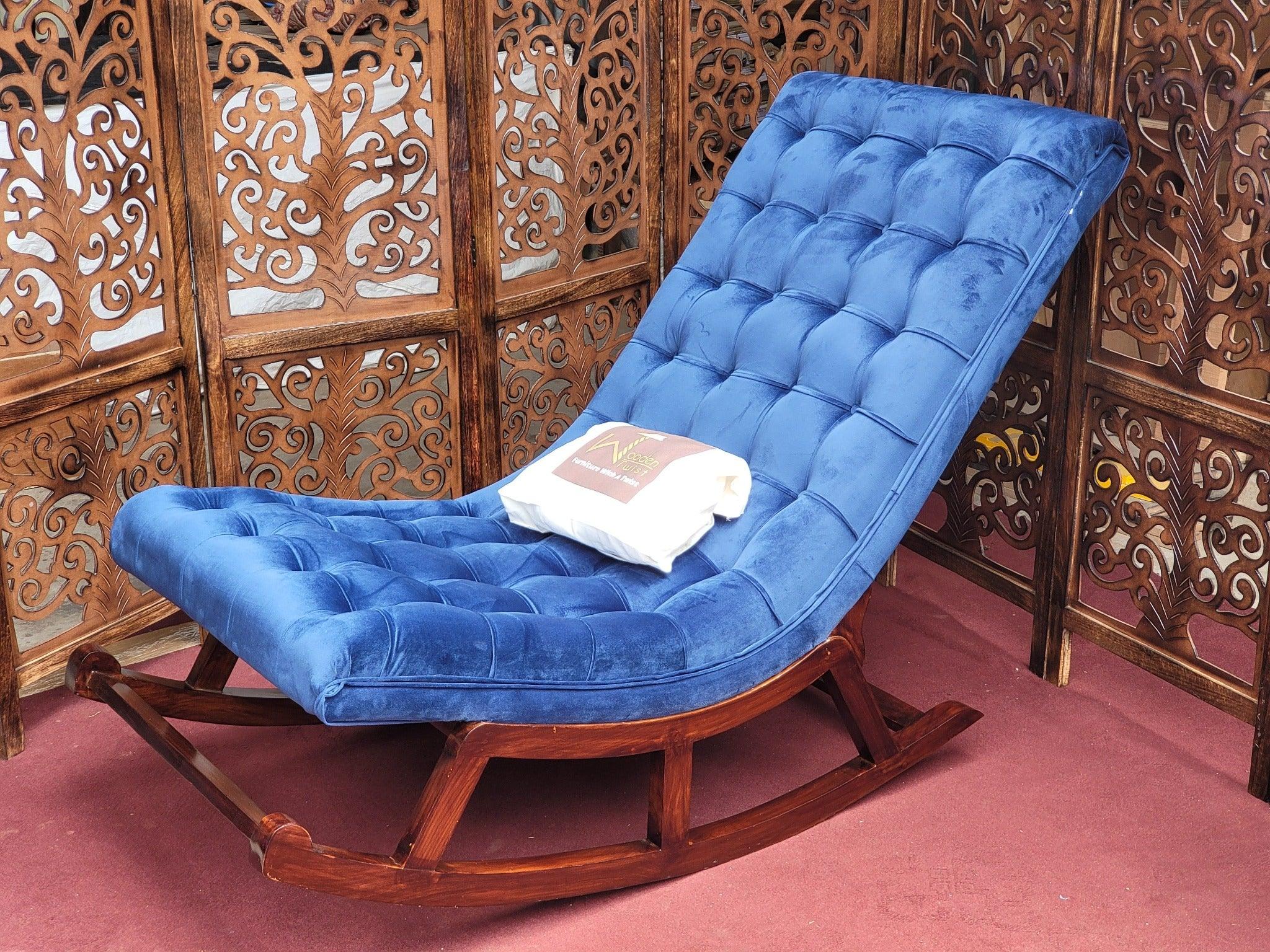 Luxurious Large Rocking Chair in Premium Sheesham Wood