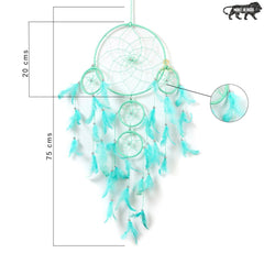 Wall Hanging for Home and Wall Decoration Indoors and Outdoors (Pastel Aqua) - WoodenTwist