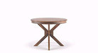 Round Dining Table with Seater 4 Chair And One Table (Teak Wood) - WoodenTwist