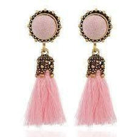 pink earrings