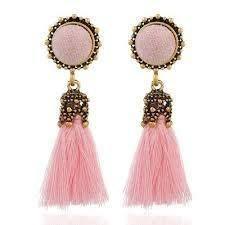 pink earrings