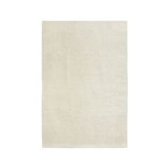 Solid Wool Rug - Bone White Runner for Bedroom/Living Area/Home with Anti Slip Backing - WoodenTwist