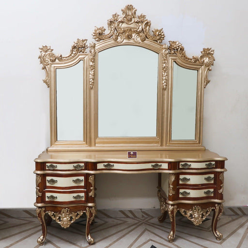 Buy Robinson Brown Wooden Dressing Table Online At Durian