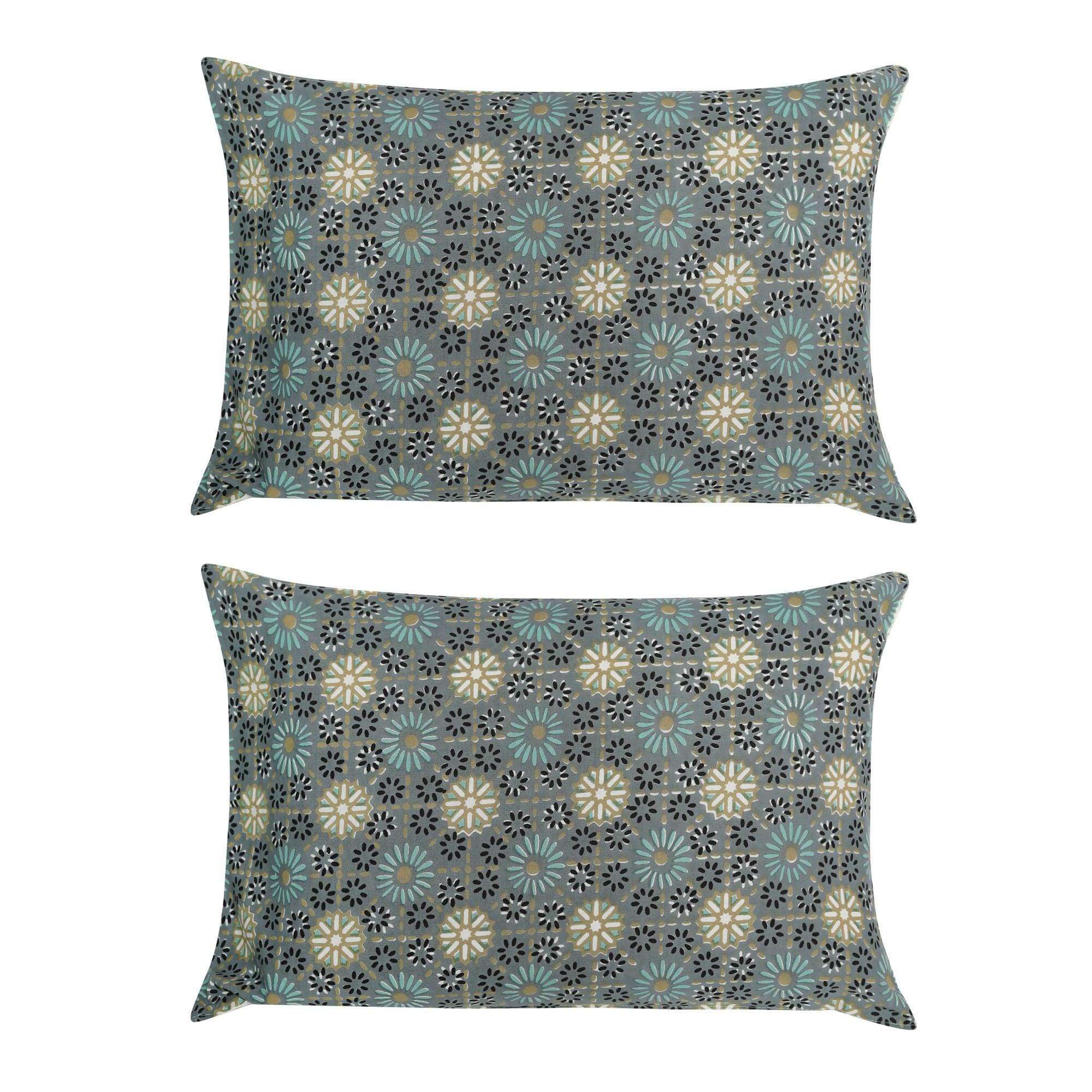 Rajasthani Jaipuri Cotton Block Print Double Bedsheets with 2 Pillow Covers - WoodenTwist