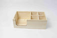Pine Wood Striped Tray and Coaster Set - WoodenTwist