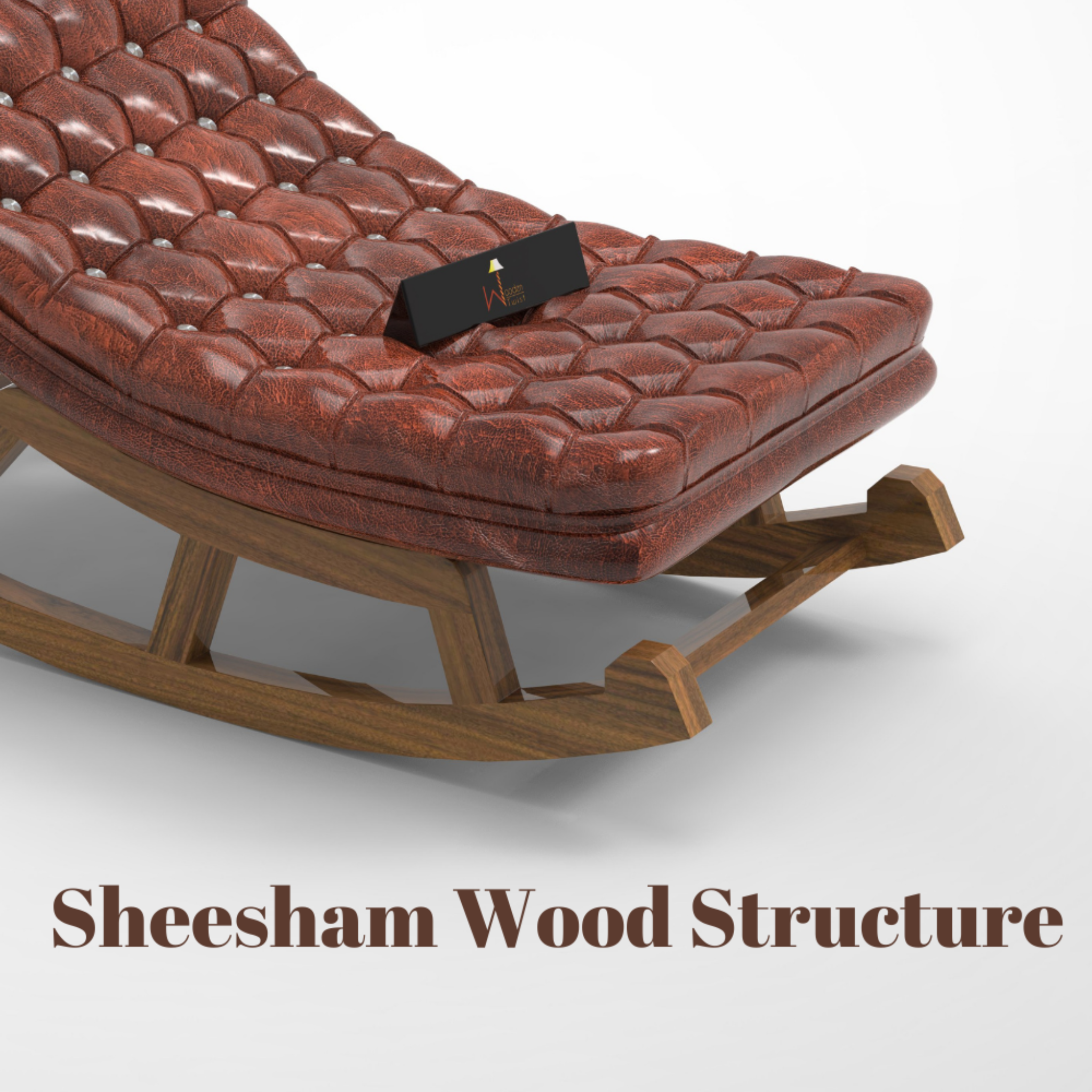 Luxurious Large Rocking Chair in Premium Sheesham Wood - WoodenTwist