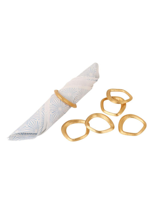 Gold Ring Napkin Ring (Se of 6) - WoodenTwist