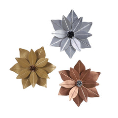 Flower Shape Wall Décor Set of 3 - WoodenTwist