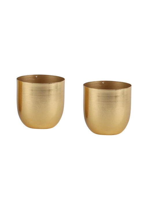 Gold Small Plating Planter (Set of 2) - WoodenTwist