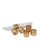Gold Etching Napkin RIng (Set of 6) - WoodenTwist