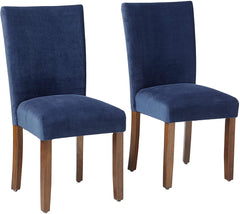 Trendy Accent Dining Chair in Velvet (Set of 2) - WoodenTwist