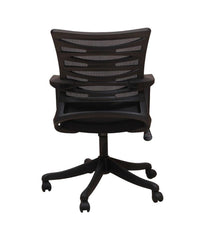 Zigzag Mesh Chair in Black - WoodenTwist