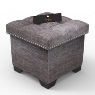 Eccentric Stool Cum End Table with Storage - WoodenTwist