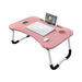 Laptop Table with Cup Holder, Study Table, Bed Table, Foldable and Portable/Rounded Edges/Non-Slip Legs - WoodenTwist