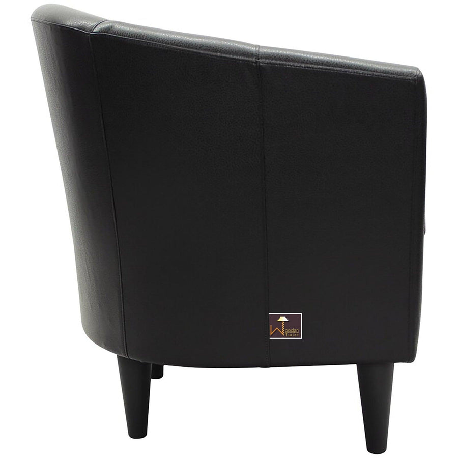 Black Leatherette Upholstery
